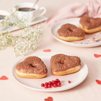 2 donuts cœur Milka