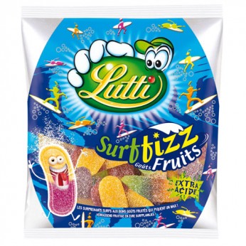 Bonbons Surffizz goût fruits Lutti