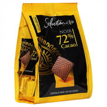Chocolat noir 72% de cacao Carrefour Selection