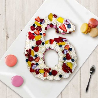 Number Cake - Framboise - Numéro 6 - 15 parts