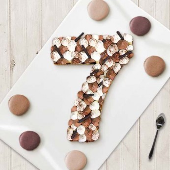 Number Cake - Trois chocolats - Numéro 7 - 15 parts