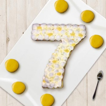 Number Cake - Chocolat blanc / Citron - Numéro 7 - 15 parts