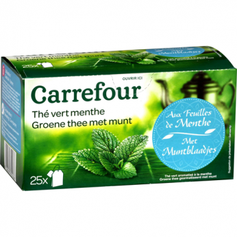 Thé vert menthe Carrefour