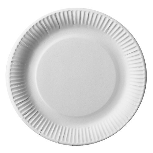 50 assiettes blanches en carton - 23cm - Arts de la table - Notre carte