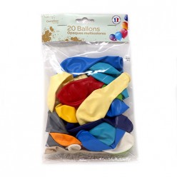 20 ballons multicolore