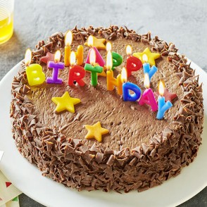 Gâteau De Fête D'anniversaire De Dessin Animé Mignon 4 Ans Avec Le