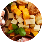 Dés de mimolette / gouda (120g)