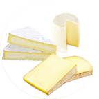 3 fromages : brie, chèvre, comté