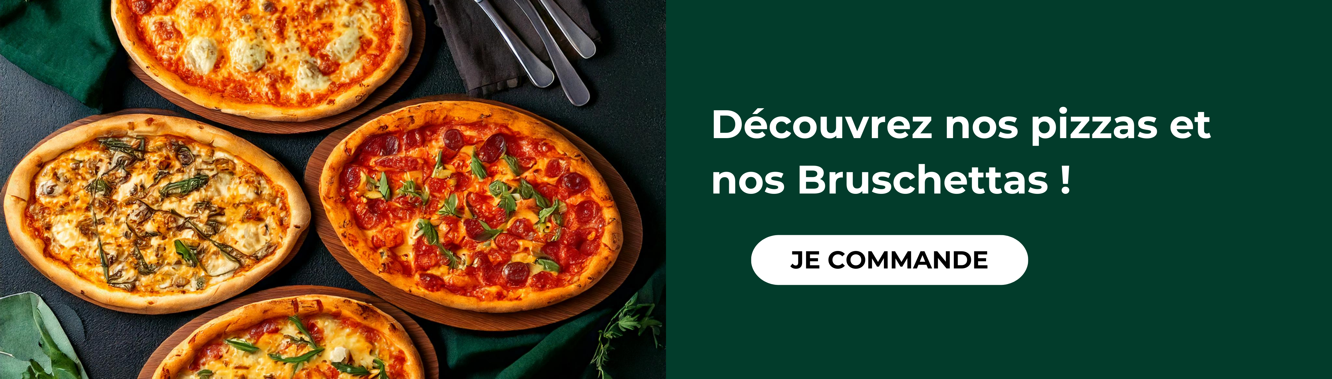 Pizzas et bruschettas